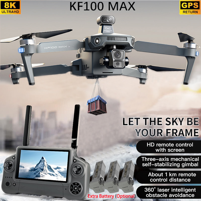 Drone App Rc Fpv - KF100 MAX GPS Дрон 4K Камера