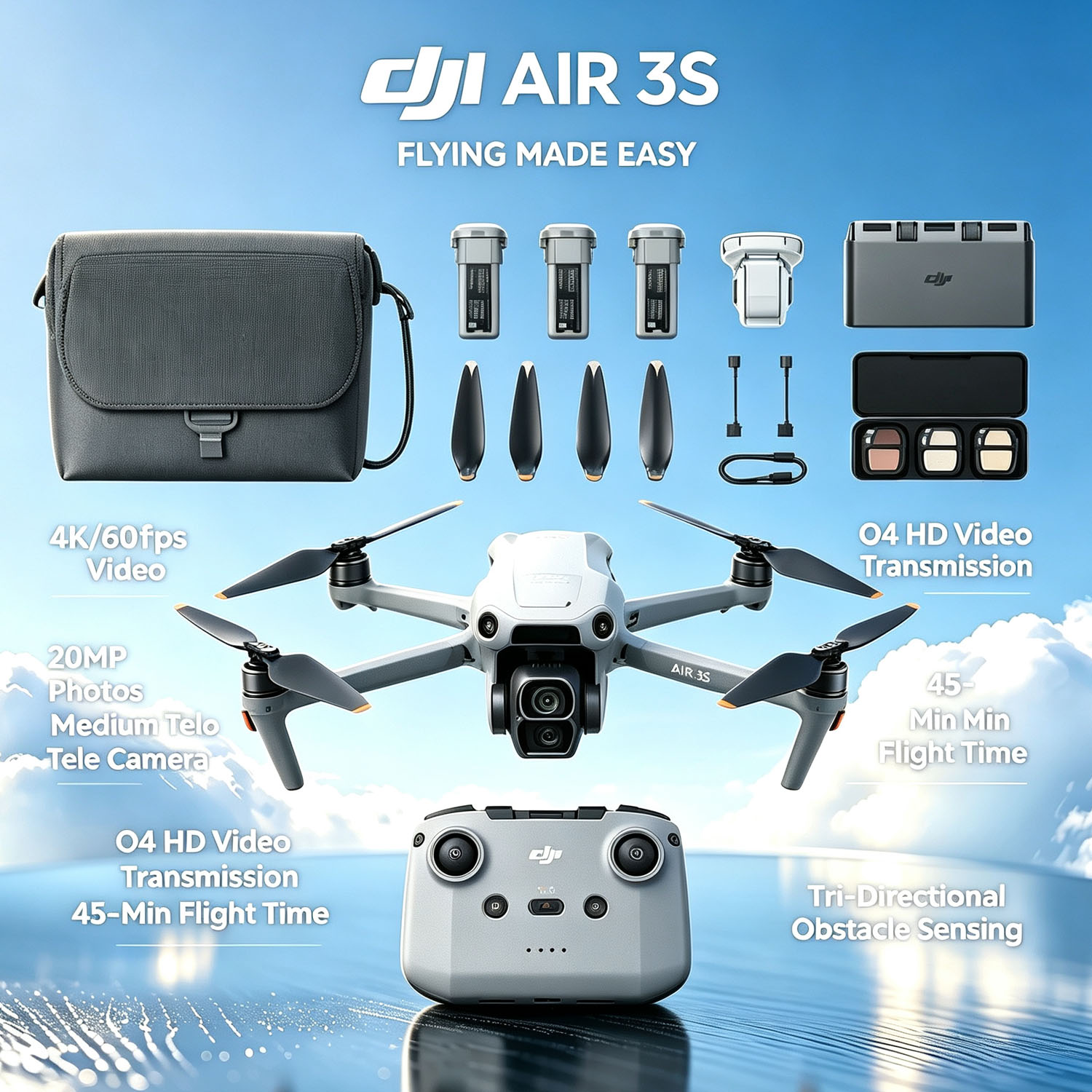 Drone Rc N3 3 Batteries - Новый, в открытой упаковке - DJI