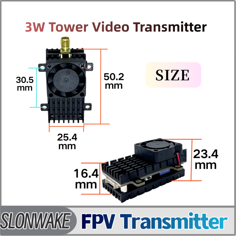 Vtx Video Transmitter - SLONWAKE 5,8G 3000 МВт Модуль передачи