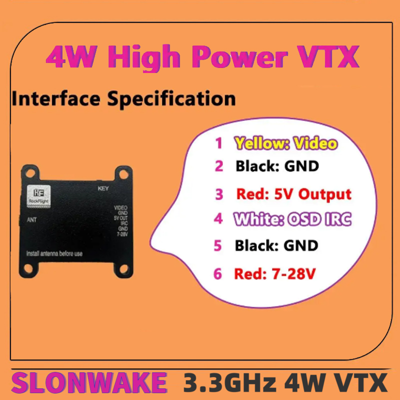 Видеопередатчик SLONWAKE FPV 3 – обзор и цена Vtx Video Transmitter