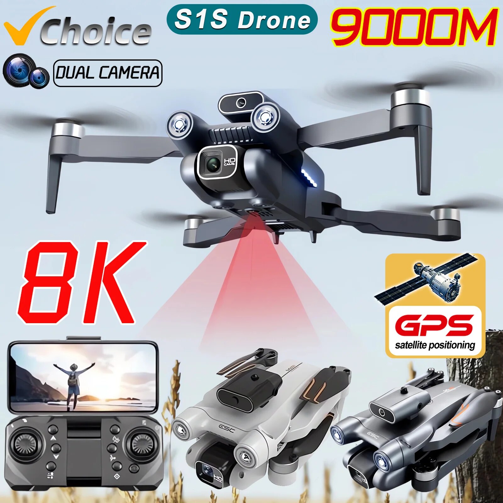 Дрон S1S с Wi-Fi и HD-Камерой  – обзор и цена Drone Rc S1S
