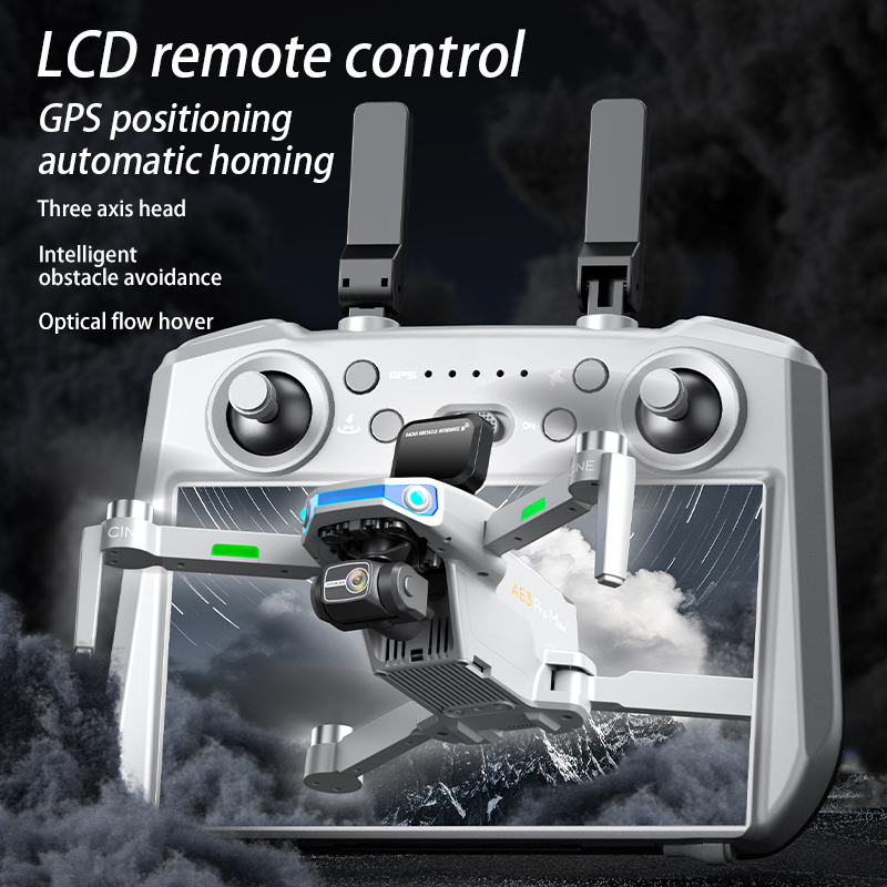AE3 PRO Max NEW LCD SC GPS Дро – обзор и цена Drone App Rc Fpv