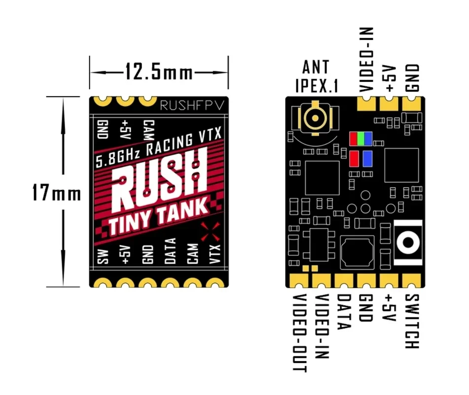 RUSHFPV Tiny Tank VTX 5.8ГГц 3 – обзор и цена Vtx Video Transmitter