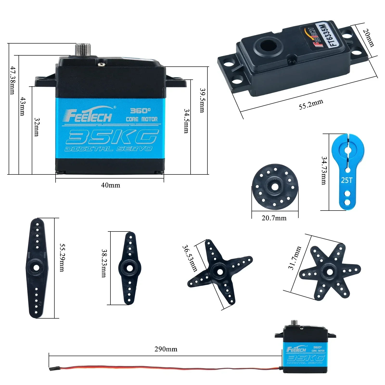 Feetech FT6335M Цифровой RC се – обзор и цена Drone Rc Aircraft